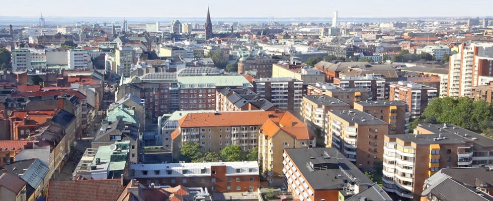 Malmö från ovan