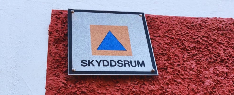 Skyddsrum skylt